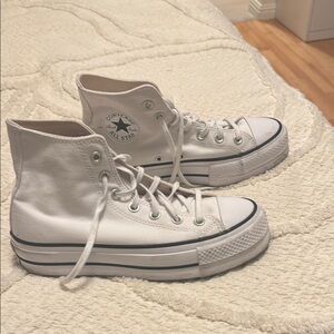 Converse White High-Top Sneakers Classic Design
